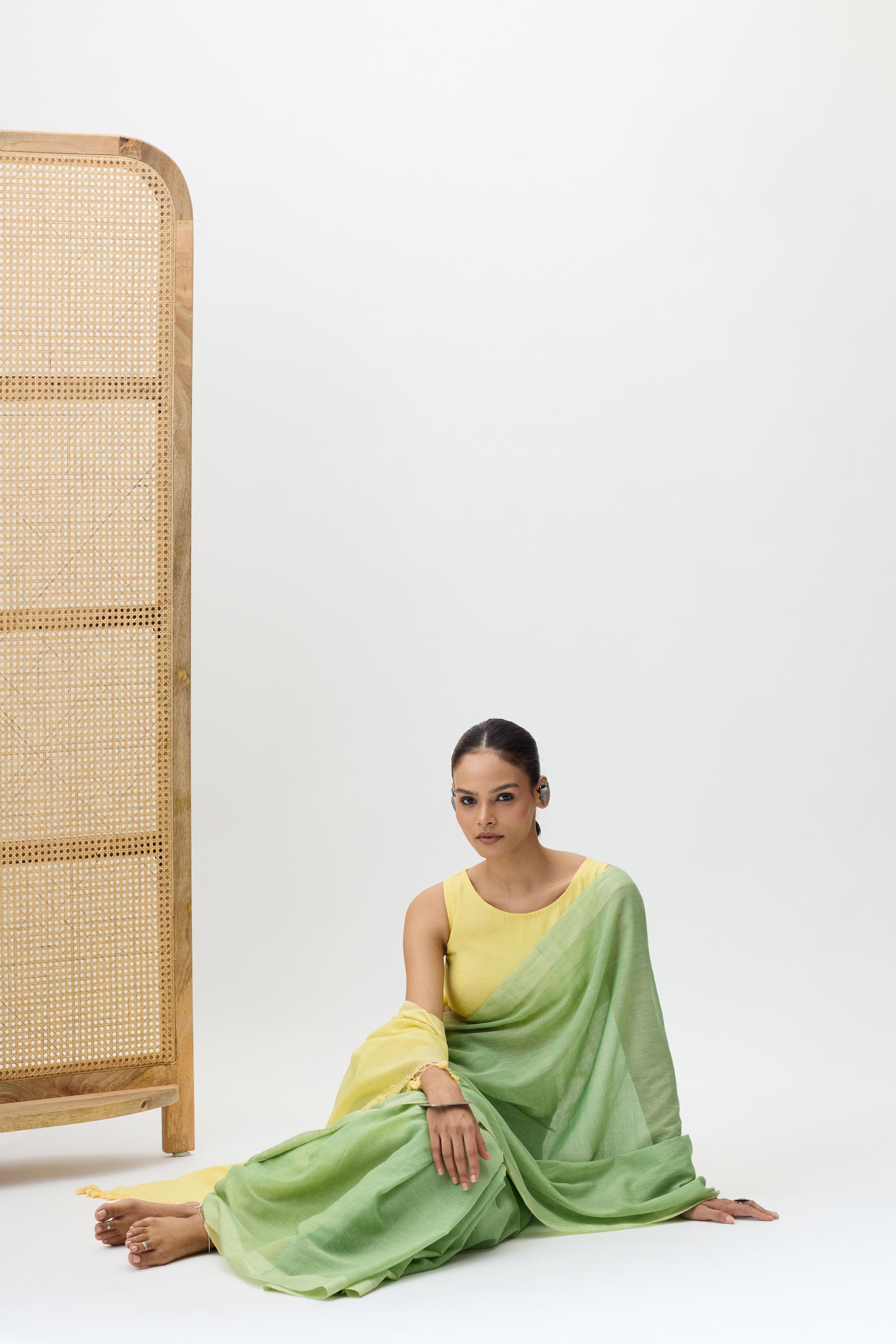 Mul Cotton sarees - handwoven saree - artisan-crafted traditional weave